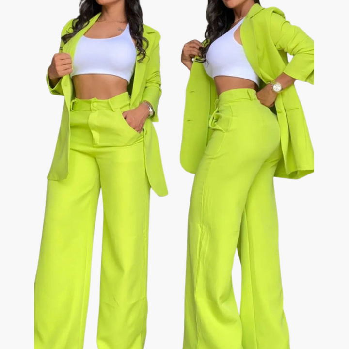 Completo Donna Blazer e Pantaloni a Gamba Larga | Altivaro