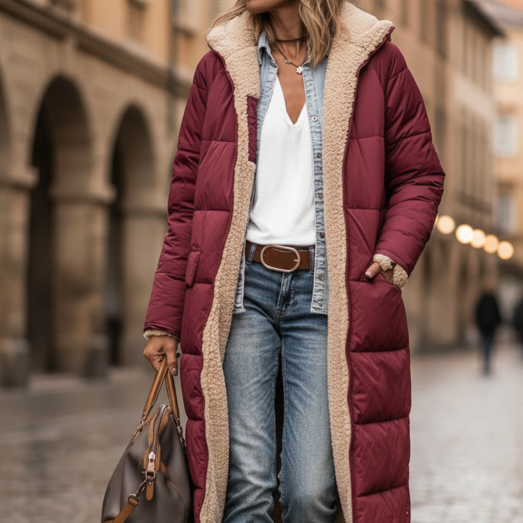Cappotto invernale sintetico foderato da donna | Altivaro