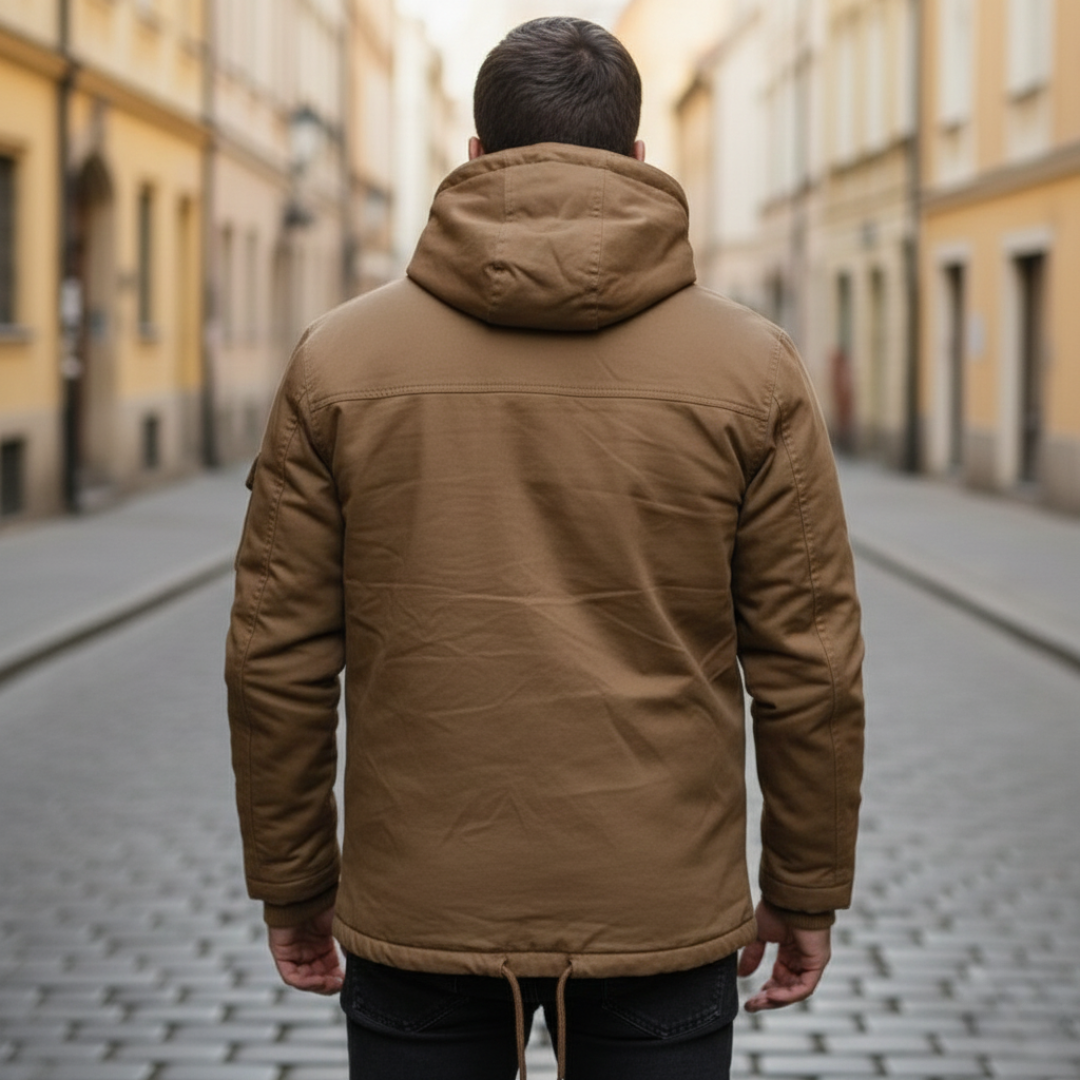 Herren Parka Jacke mit Kapuze und Futter | Altivaro