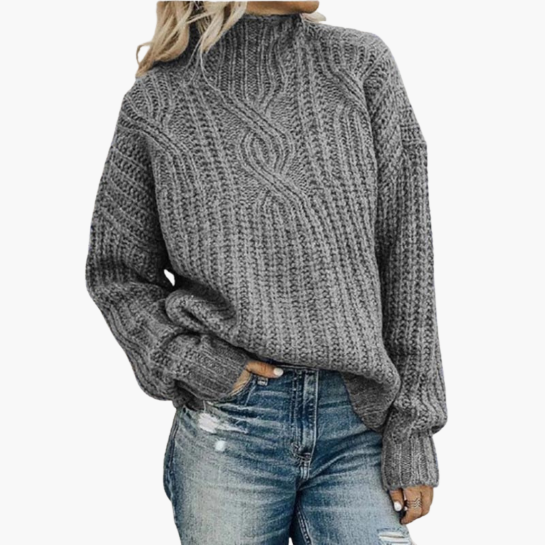 Maglione Donna Collo Alto Invernale Lana Sintetica | Altivaro