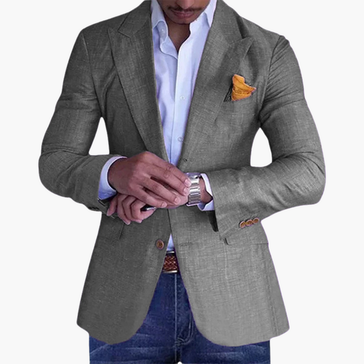 Blazer Uomo Lino Slim Fit Monopetto Estivo Elegante | Altivaro