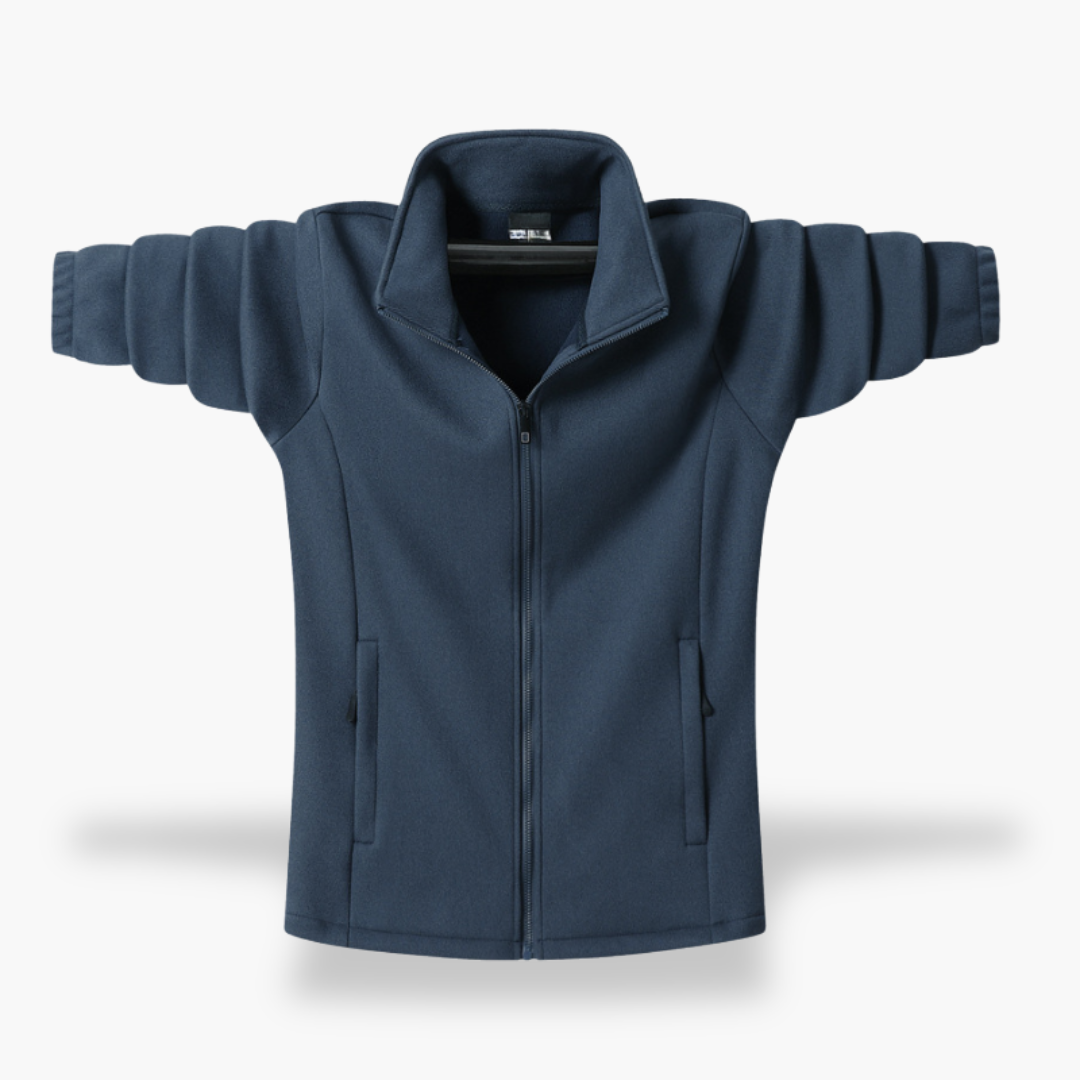 Giacca Uomo in Pile con Zip Foderata Sherpa | Altivaro