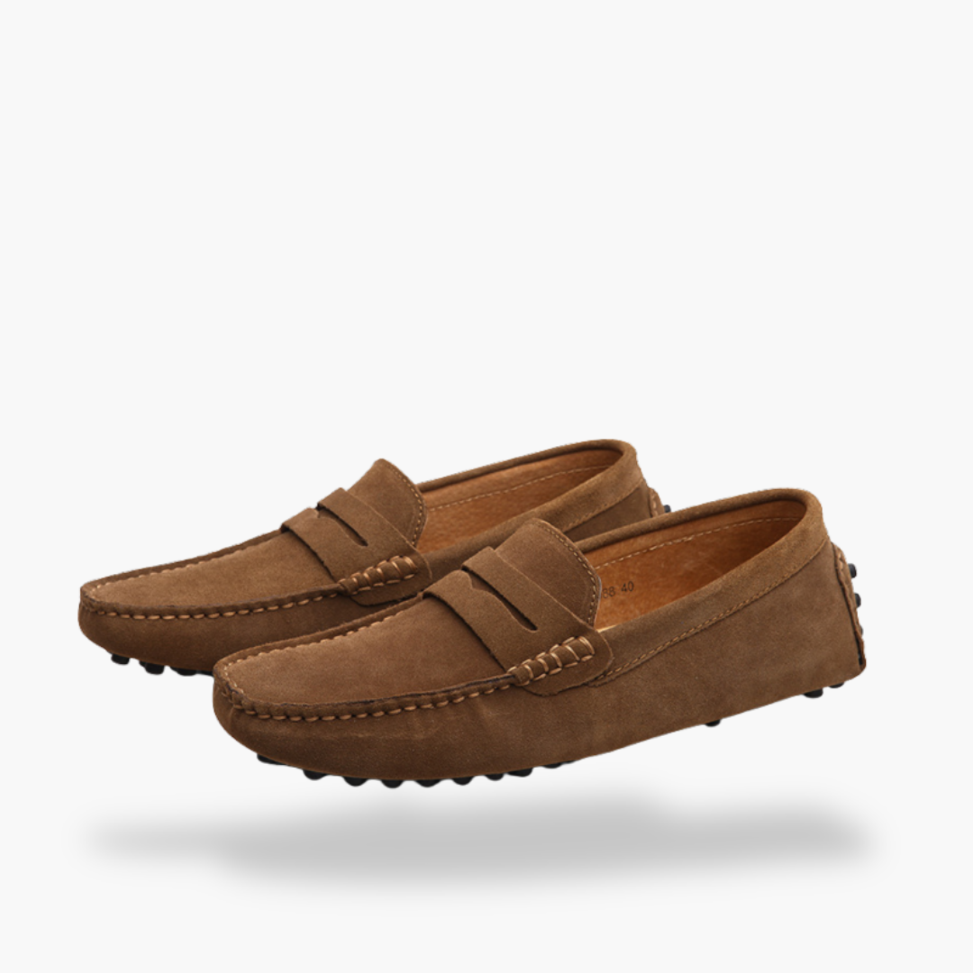 Orthopedic Suede Loafers for Men with Rubber Sole | Altivaro