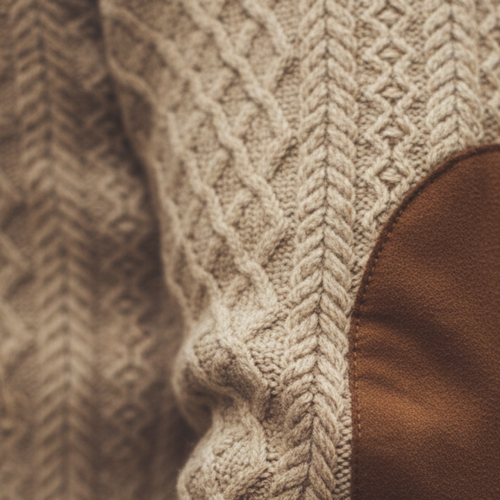 Rollkragenpullover mit Knöpfen für Herren aus Strick | Altivaro