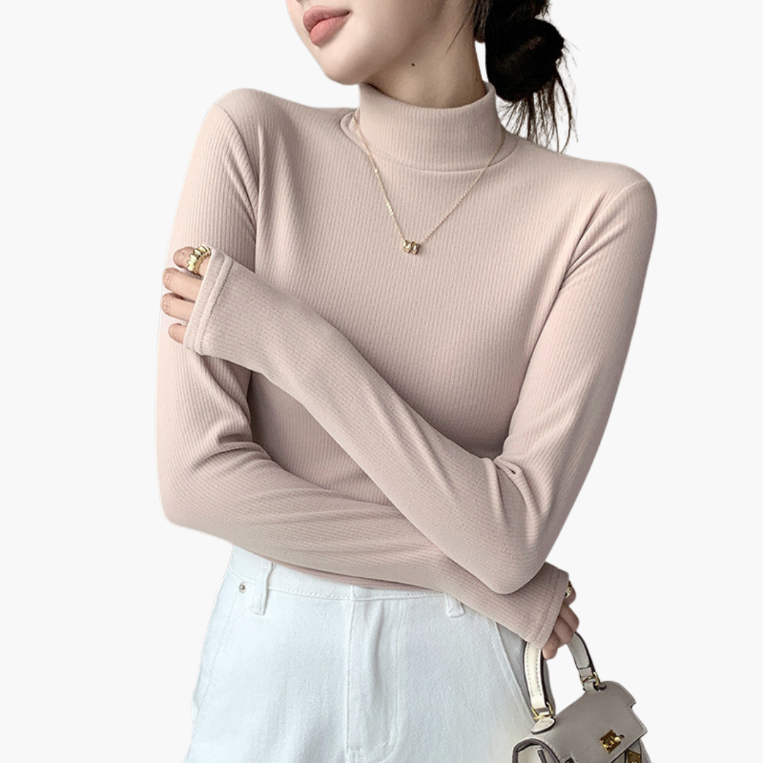 Maglione Girocollo Donna in Tessuto Elasticizzato a Maniche Lunghe | Altivaro