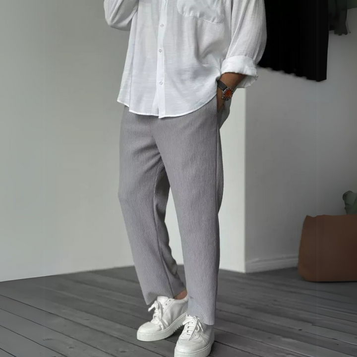 Uomo Pantaloni Larghi Cotone Casual Estivi | Altivaro-Altivaro