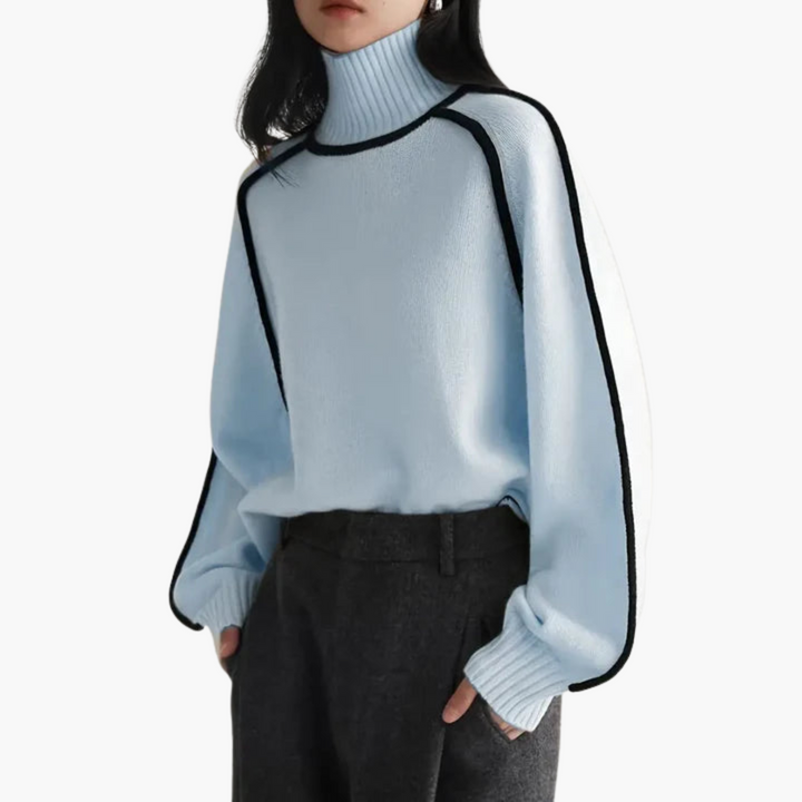 Maglione Oversize Donna con Collo Alto | Altivaro