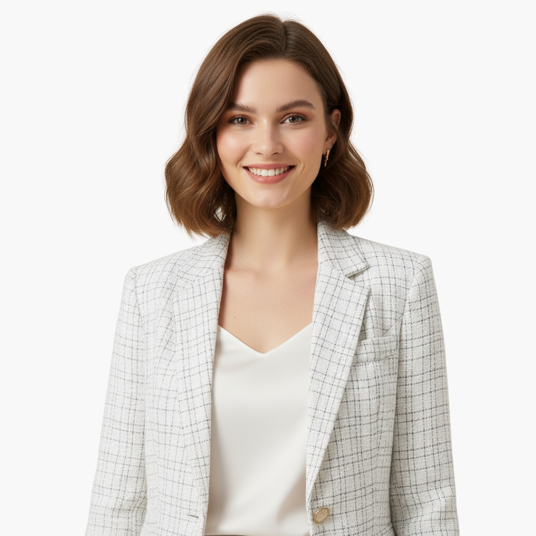 Blazer Donna in Tweed con Bottone | Altivaro