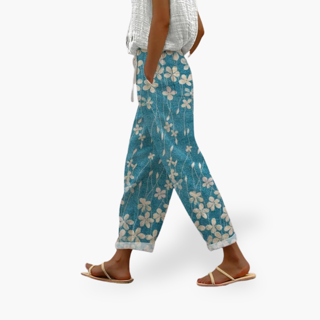 Pantaloni Capri Donna Fiori | Altivaro-Altivaro