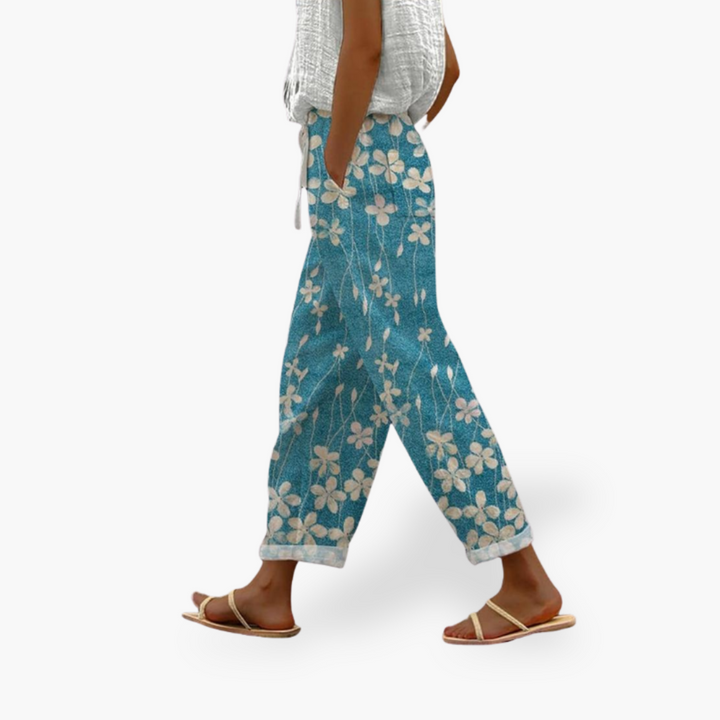 Pantaloni Capri Donna Fiori | Altivaro-Altivaro