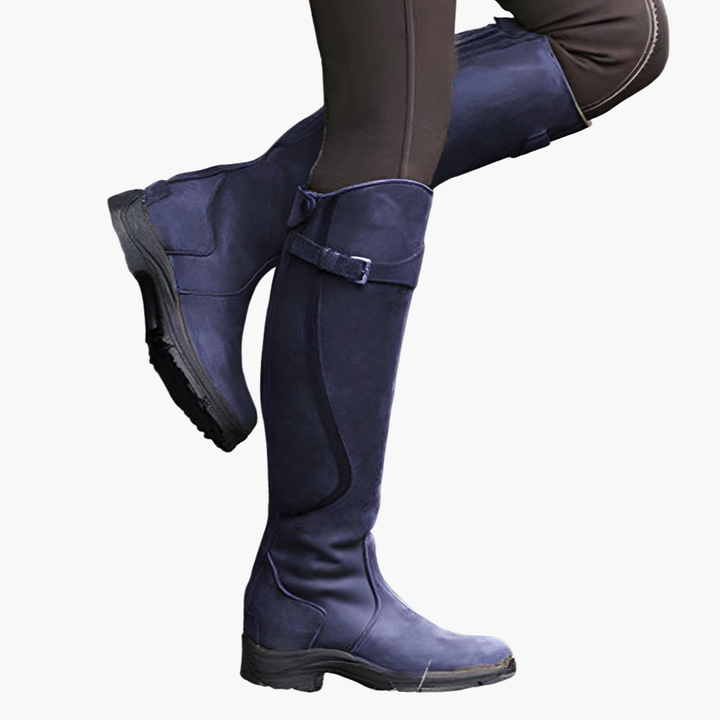 Women's Orthopedic Waterproof Leather Boots with Low Heel | Altivaro