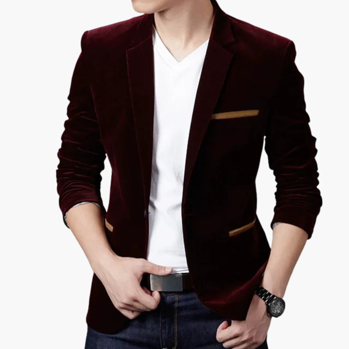 Giacca Uomo Slim Fit in Velluto Elegante | Altivaro