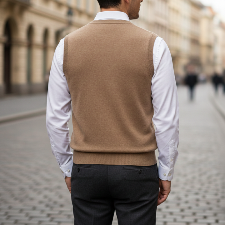 Kaschmirweste mit V-Ausschnitt für Herren | Altivaro