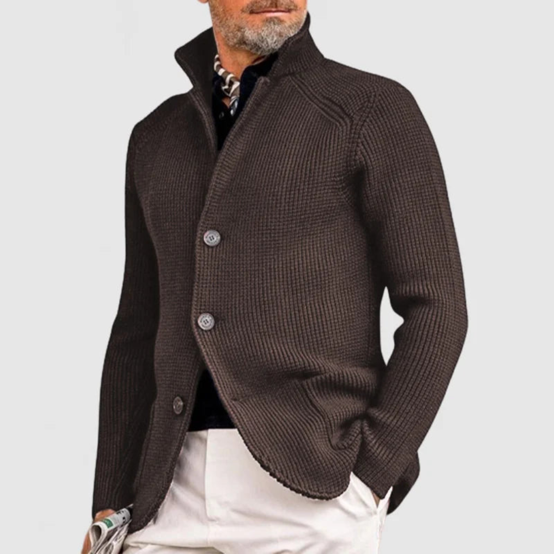 Giacca Uomo in Maglia con Bottoni Elegante | Altivaro