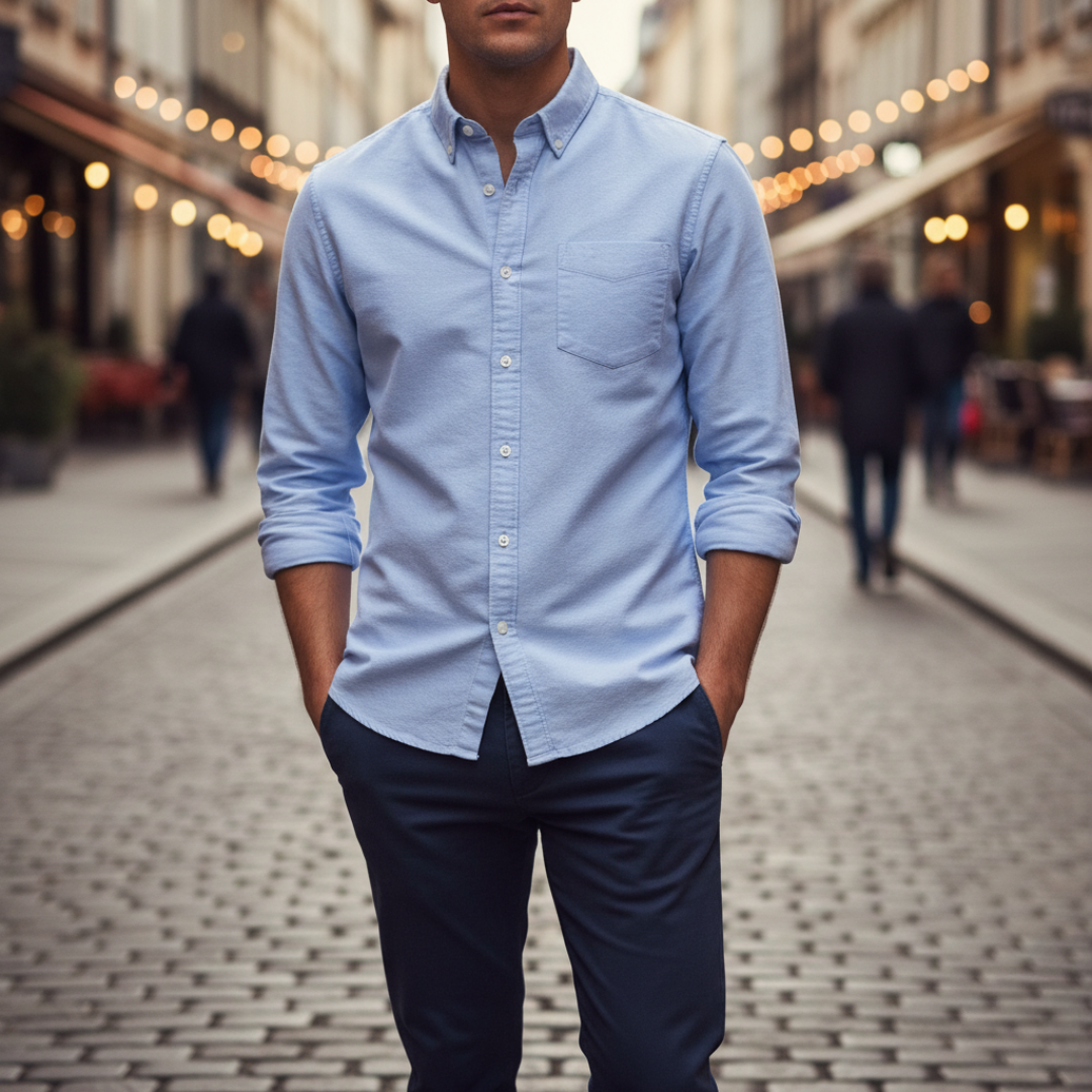 Camicia Uomo con Colletto Button-Down | Altivaro