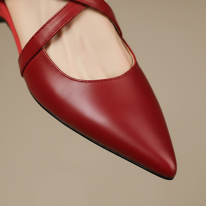 Orthopädische Damenschuhe aus Kunstleder mit Riemen | Altivaro