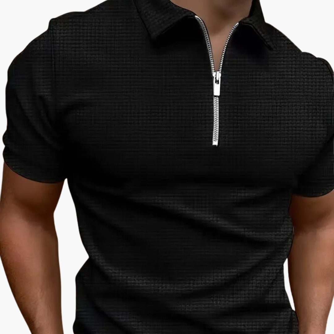 Polo Uomo Mezza Zip in Maglia Estiva | Altivaro