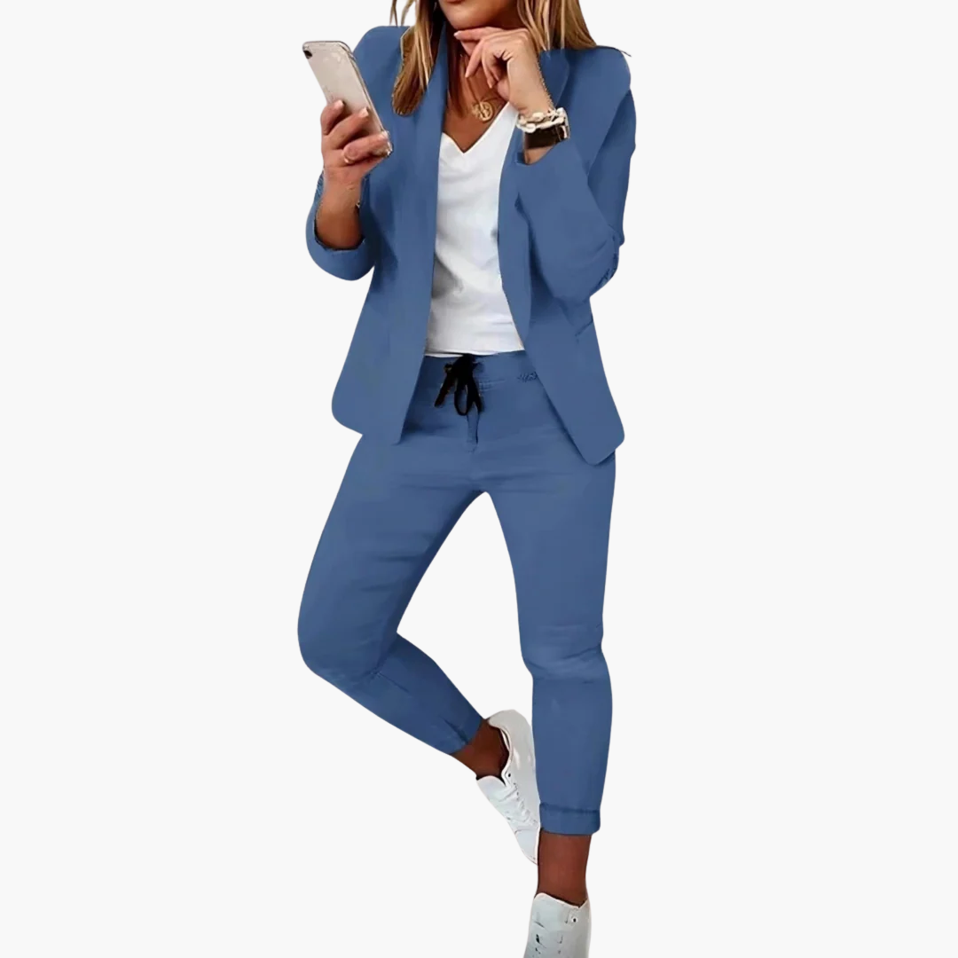 Completo Donna Casual Cotone Blazer Jogger | Altivaro