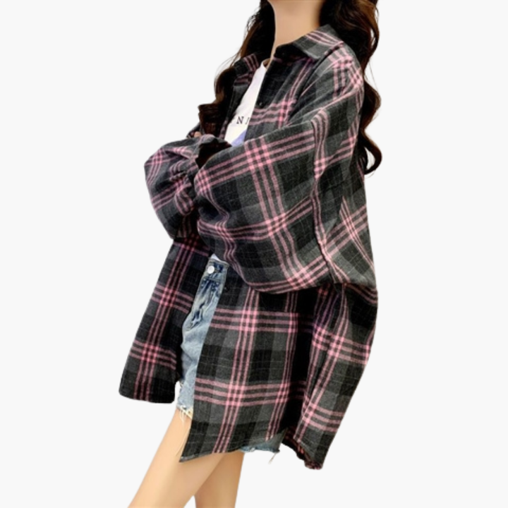 Camicia Oversize a Quadri  per Donna | Altivaro