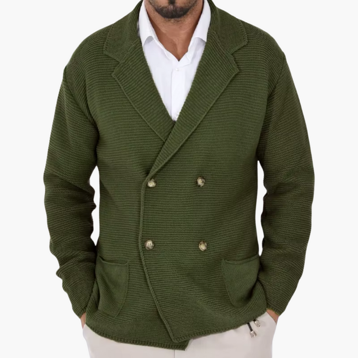 Giacca Doppiopetto Uomo in Maglia Cotone | Altivaro