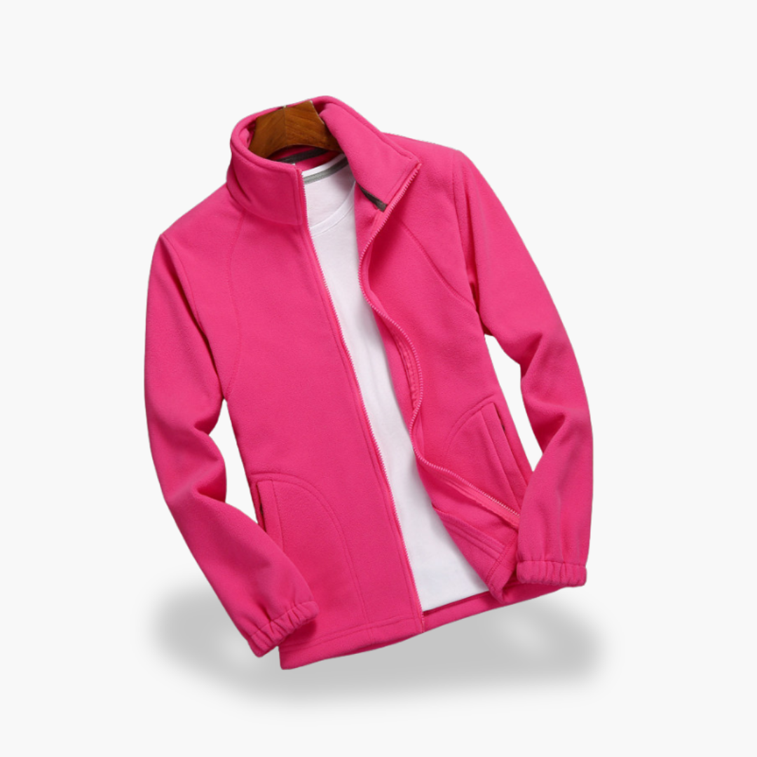 Giacca in Pile con Zip Donna Casual Invernale | Altivaro