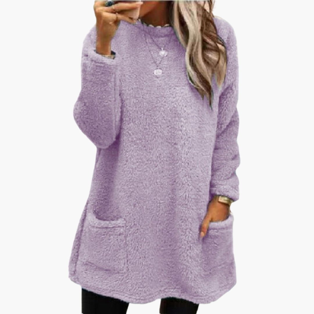 Maglione Donna Invernale Lungo Caldo Peluche Tasconi | Altivaro