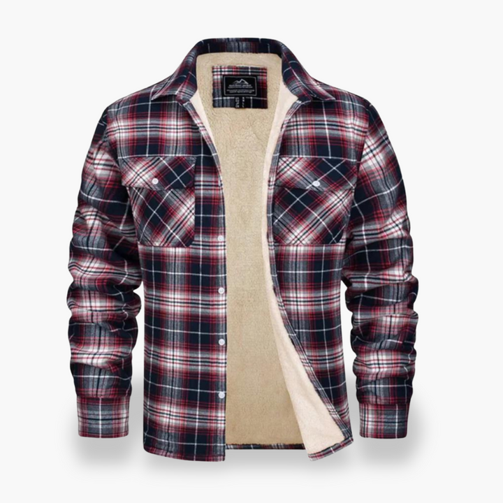 Camicia Giacca Uomo Foderata in Pile a Quadri Invernale | Altivaro
