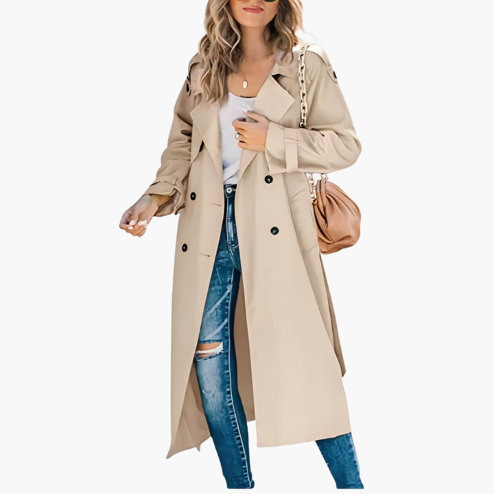 Cappotto lungo ortopedico donna in tessuto elegante | Altivaro