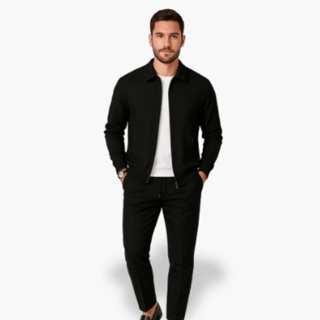 Set Uomo in Maglia Waffle con Giacca e Pantaloni | Altivaro