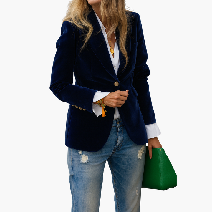 Giacca donna velluto monopetto  | Altivaro