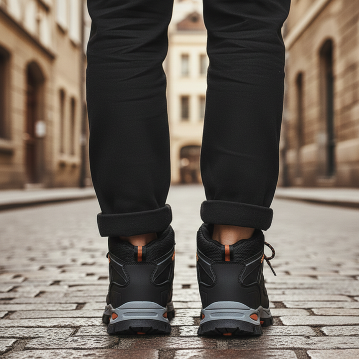 Herren Trekking-Schuhe Orthopädisch aus Technischem Gewebe mit Schnürsenkeln | Altivaro