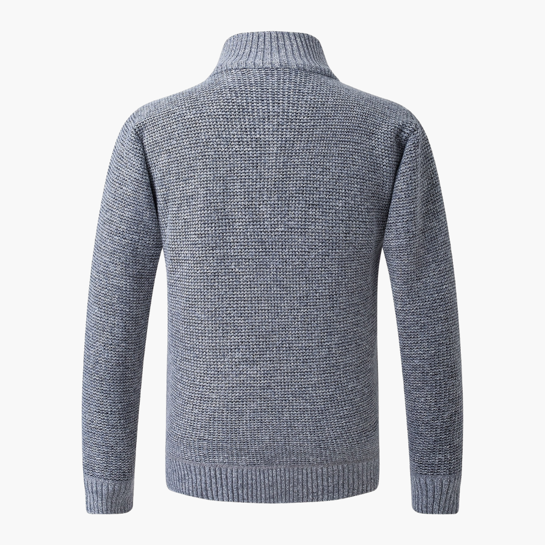 Giacca Uomo con Dettagli Tricot e Zip | Altivaro