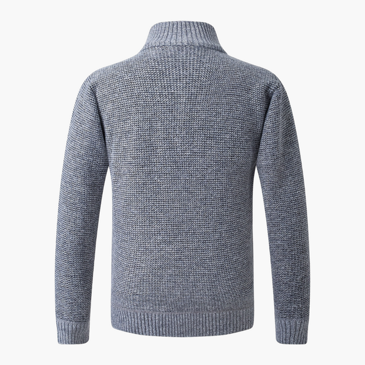 Giacca Uomo con Dettagli Tricot e Zip | Altivaro