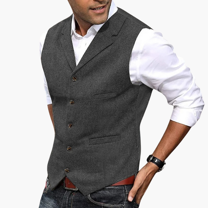 Gilet Uomo Spinato Tessuto per occasioni formali | Altivaro