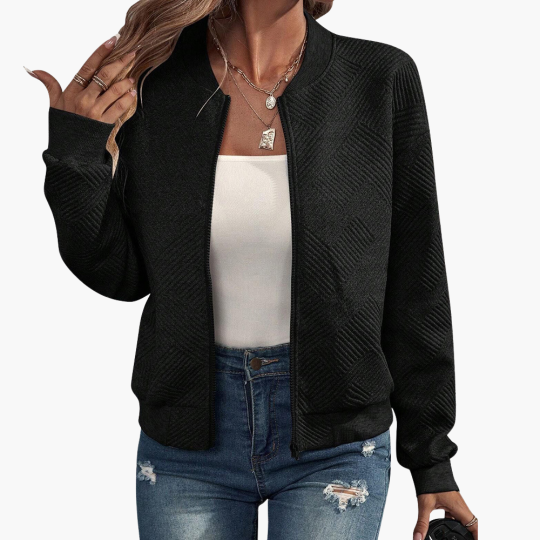 Cardigan Donna con Zip in Maglia | Altivaro