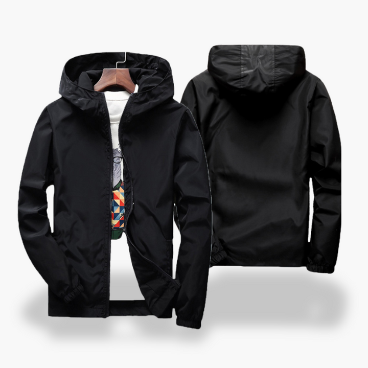 Men's Lightweight Waterproof Windbreaker Jacket with Hood | Altivaro