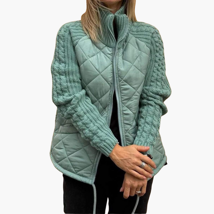 Giacca Donna Trapuntata Maniche Maglia Invernale | Altivaro
