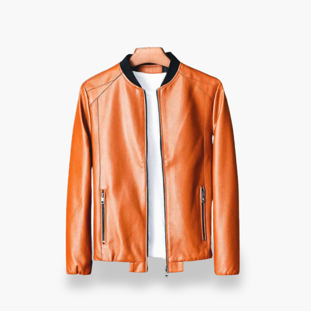 Giacca Bomber Uomo in Pelle Sintetica  | Altivaro