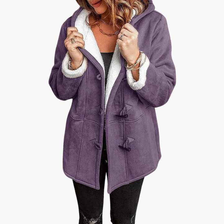 Women's Jacket in Synthetic Fur with Hood | Altivaro