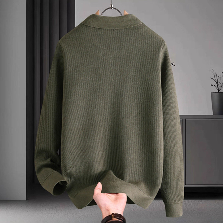 Men's Jacket with Buttons in Mixed Fibers | Altivaro