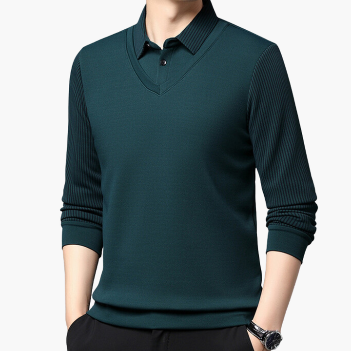 Maglione da Uomo con Colletto e Scollo a V | Altivaro