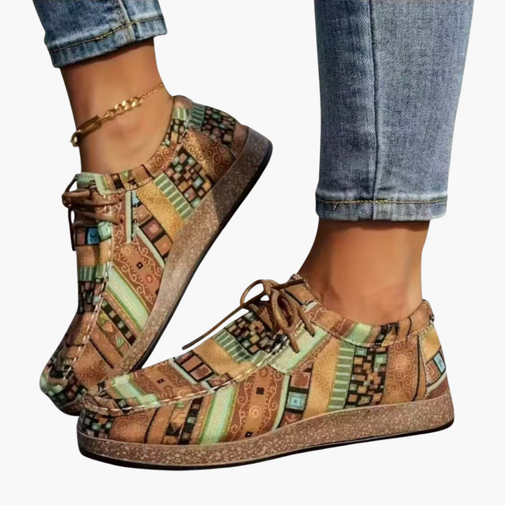Scarpe ortopediche donna in tessuto multicolore casual comode | Altivaro