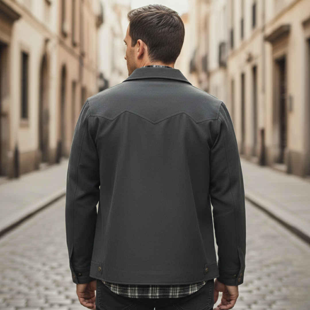 Herrenjacke Hemd Polyester Gefüttert Knöpfe | Altivaro