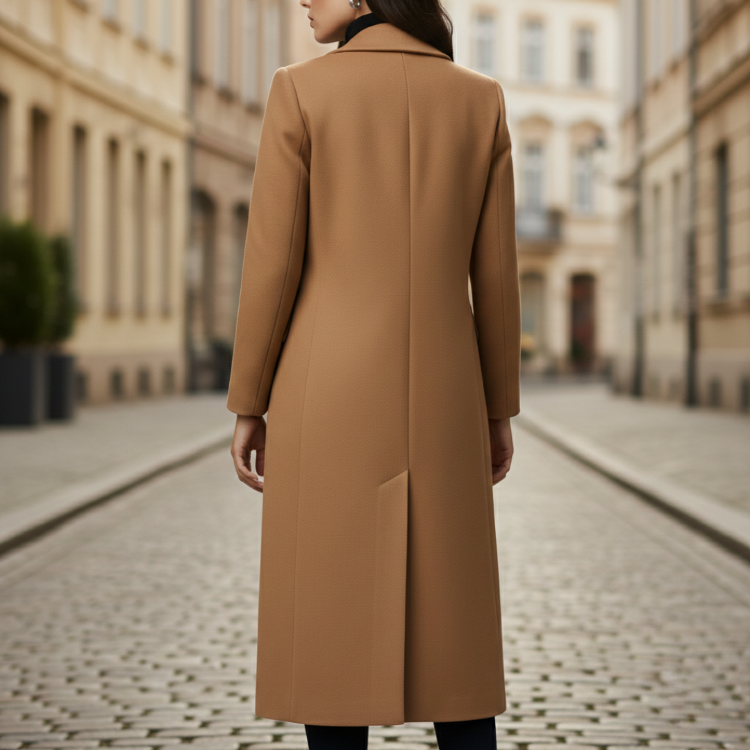 Langer Damenmantel Winter aus Wolle | Altivaro