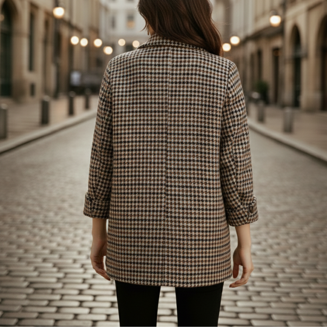 Cappotto Donna Doppiopetto in Tweed Misto Poliestere | Altivaro