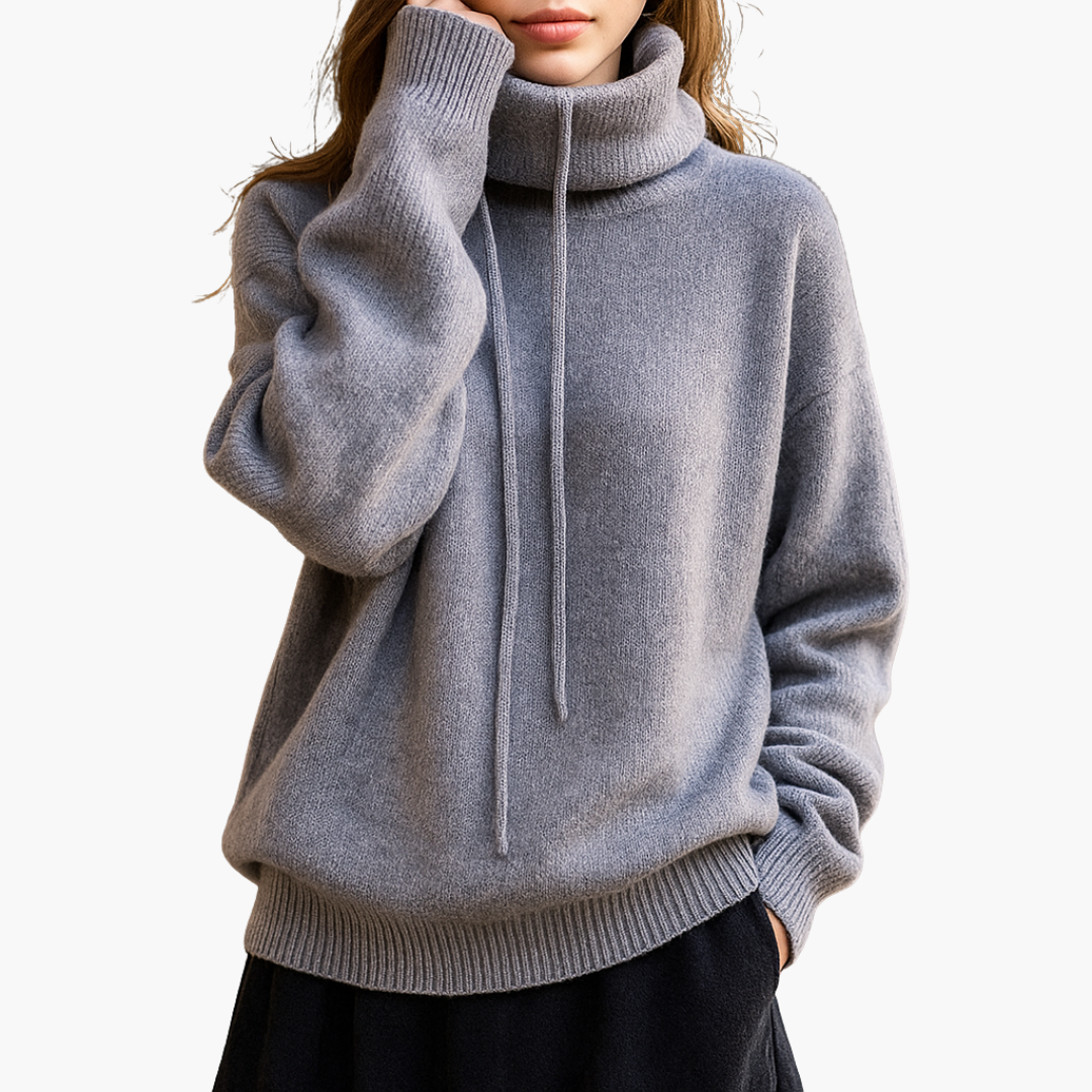 Maglione Donna con Cappuccio e Coulisse | Altivaro