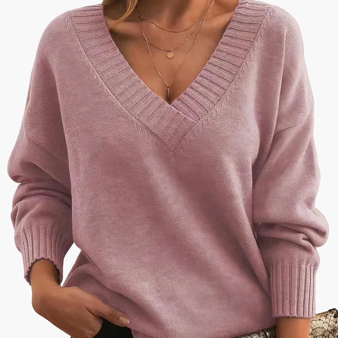 Maglione Donna Viscosa Collo a V | Altivaro