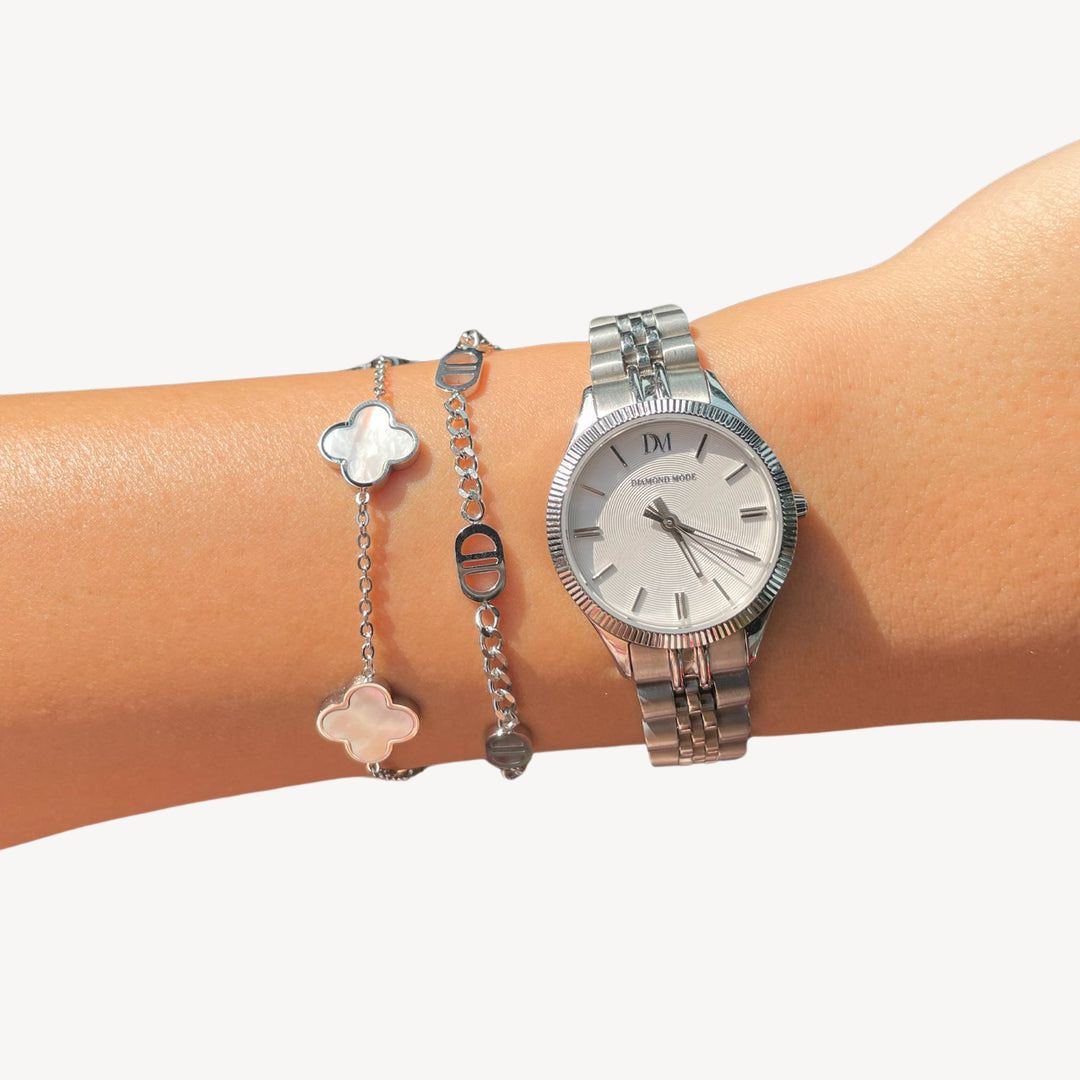 Bracciale Quadrifoglio Madreperla Donna | Altivaro-Altivaro