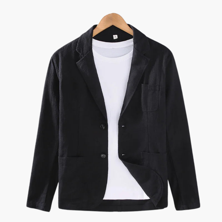Blazer Uomo Grigio Lino Cotone Casual Leggero | Altivaro-Altivaro