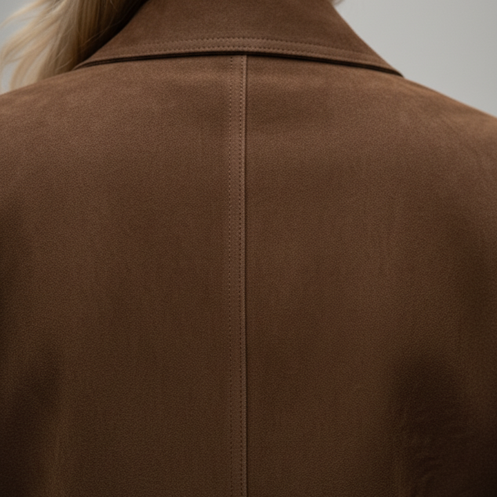 Damen Wildlederjacke mit Knöpfen | Altivaro